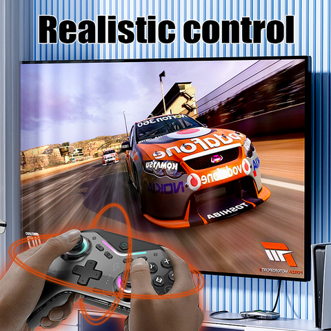 Manette de Jeu Sans Fil avec Joystick Hall, Programmable, Lumière RVB Réglable, pour NS-Switch/Steam/PC/Smartphone/iOS/Android