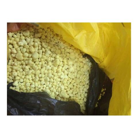 Azufre en Polvo de Copos Blancos Granular Agente de Tratamiento de Agua 16 Toneladas