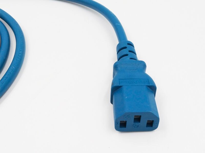 European 16a Cee 7/7 Male Plug To Iec C13 Connector Computer Monitor ...