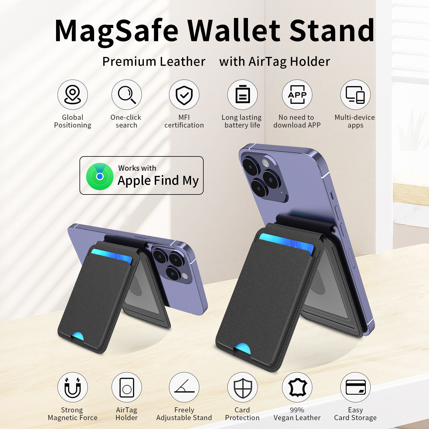 Rsh Wallet Tracker Smart Card Finder Ultra Thin Credit Id Card Tracker ...