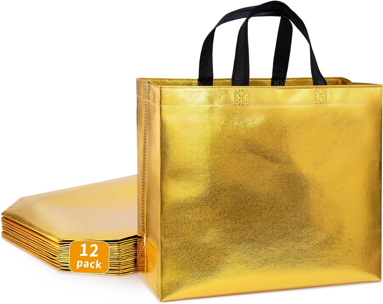【関税込み】GOLDEN 24.7' SHOPPING BAG Customized Extra Large Eco Friendly Shopping Bag Gold
