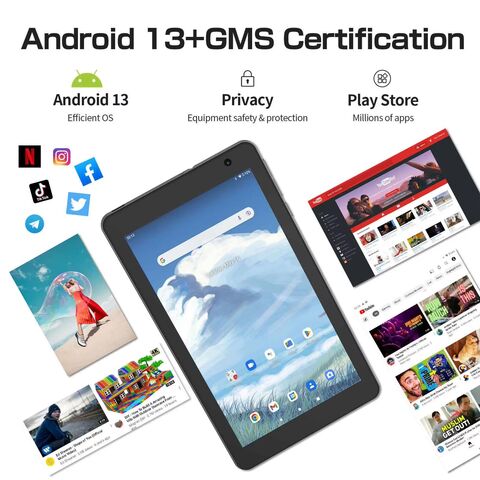 Bestpreis 10,1 Zoll 4G LTE Allwinner Quad-Core 1,6 GHz 2,4G+5G Wifi Android 14 Tablet PC
