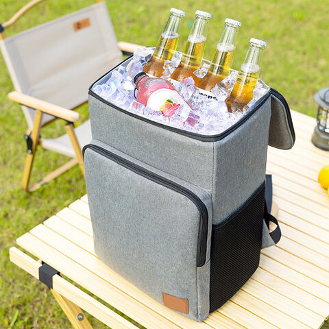Bolsa nevera isotérmica de gran capacidad para picnic al aire libre, venta al por mayor, para vino y cerveza, mochila nevera impermeable de PEVA