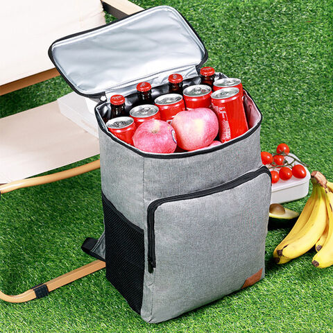 Bolsa nevera isotérmica de gran capacidad para picnic al aire libre, venta al por mayor, para vino y cerveza, mochila nevera impermeable de PEVA
