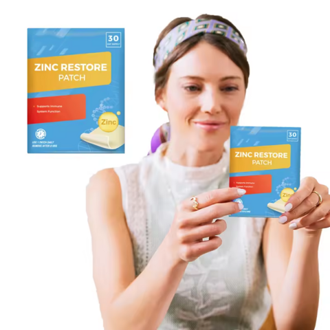 Parche dérmico de zinc para suplementos, precio de fábrica al por mayor para restaurar el zinc