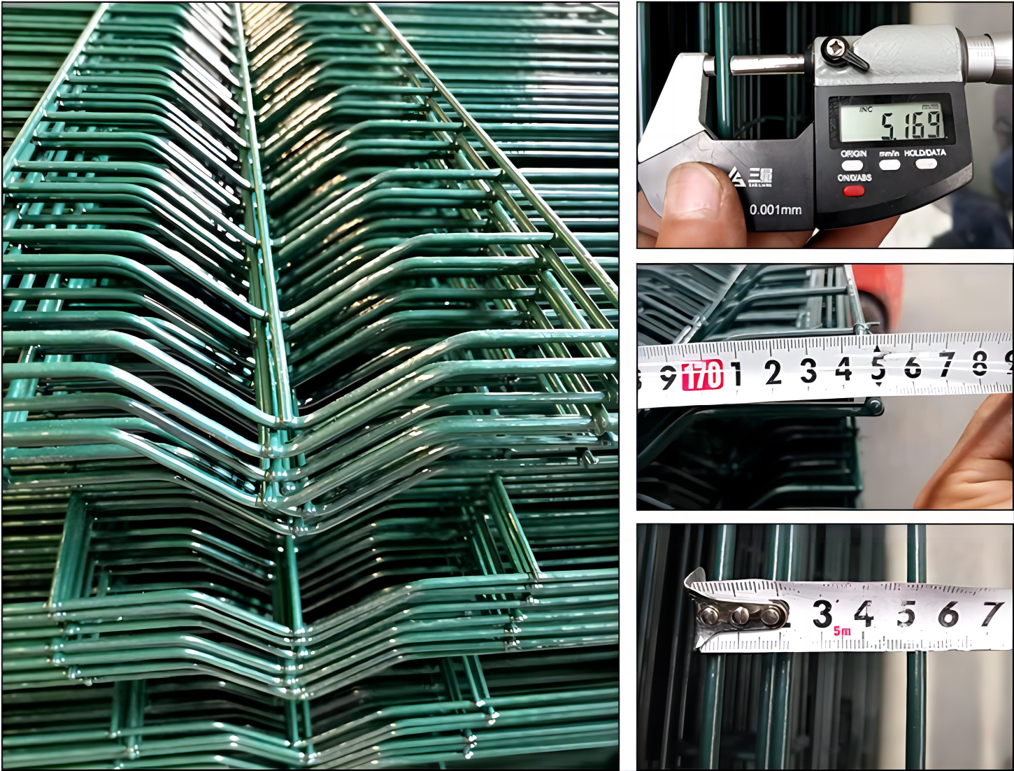 High Quality Galvanized Steel Metal Pvc Coated 3d V Bending Welded ...