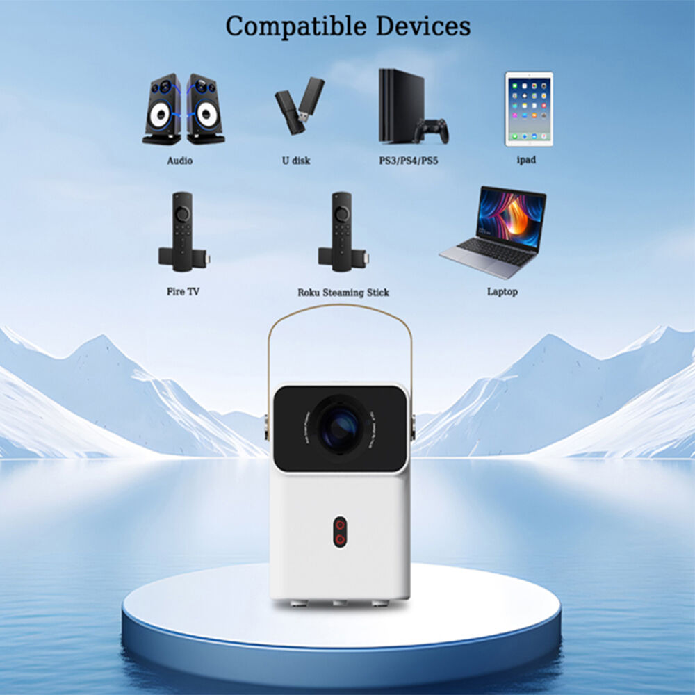 Smart Portable Wireless And Wire Projector 720p Wifi And Hd Projector ...