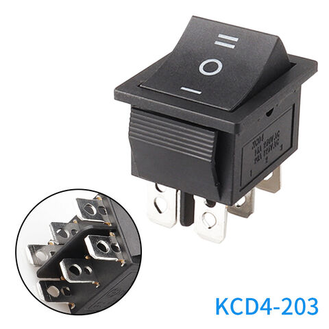 Interruptores basculantes KCD4 iluminados/impermeables de 16A 250V CA al por mayor para el hogar, la oficina, las industrias y la informática