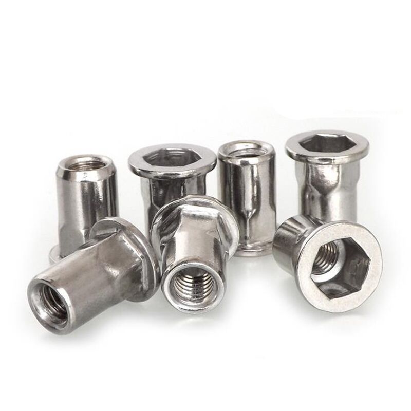 Buy China Wholesale Stainless Steel Polish Surface Flat Head Rivet Nuts ...