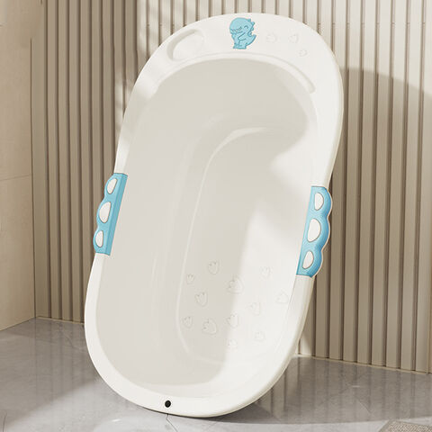 Banheira Oval Grande Inovadora para Bebê, Duplo Uso, Shampoo e Corpo Inteiro