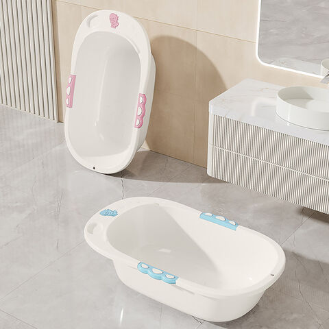 Banheira Oval Grande Inovadora para Bebê, Duplo Uso, Shampoo e Corpo Inteiro
