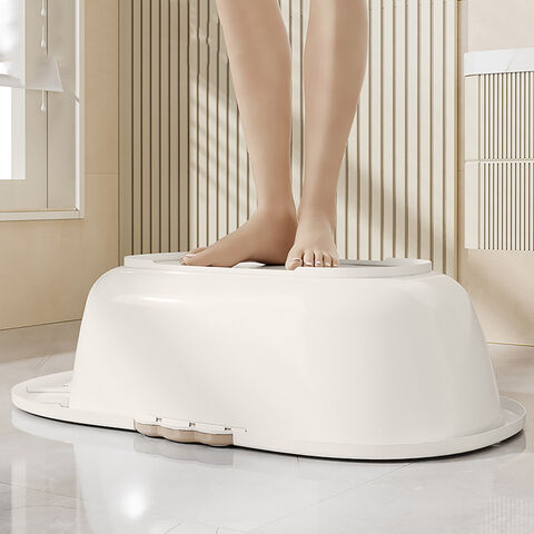 Banheira Oval Grande Inovadora para Bebê, Duplo Uso, Shampoo e Corpo Inteiro