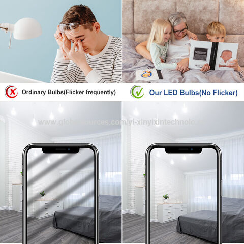 LED-Glühbirne mit Schraubsockel E27/B22, ultrahelle, energiesparende A-Birne mit Augenschutz für Zuhause, Büro und Schule.