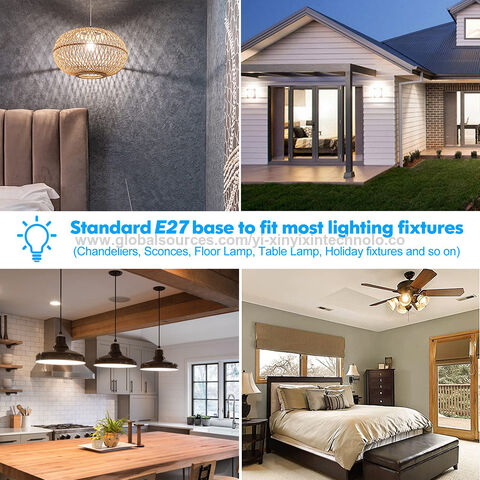 LED-Glühbirne mit Schraubsockel E27/B22, ultrahelle, energiesparende A-Birne mit Augenschutz für Zuhause, Büro und Schule.
