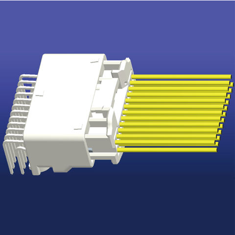Conector BCM de 24 pinos placa-a-fio com pinos banhados a ouro para transmissão de dados automotivos de alta velocidade