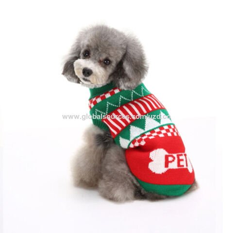 Ropa para mascotas gato Navidad copo de nieve suéter perro ropa invierno listo enviar al por mayor Perros vacaciones