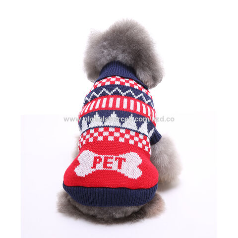 Ropa para mascotas gato Navidad copo de nieve suéter perro ropa invierno listo enviar al por mayor Perros vacaciones