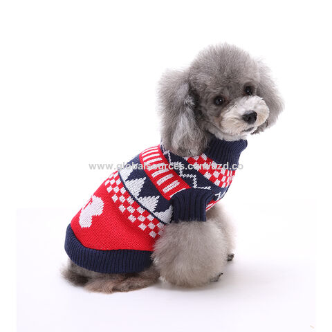 Ropa para mascotas gato Navidad copo de nieve suéter perro ropa invierno listo enviar al por mayor Perros vacaciones