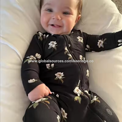 Pijamas de Bebé Orgánicos Personalizados de Bambú con Estampado Digital: Peleles para Recién Nacidos