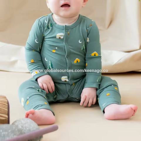 Pijamas de Bebé Orgánicos Personalizados de Bambú con Estampado Digital: Peleles para Recién Nacidos