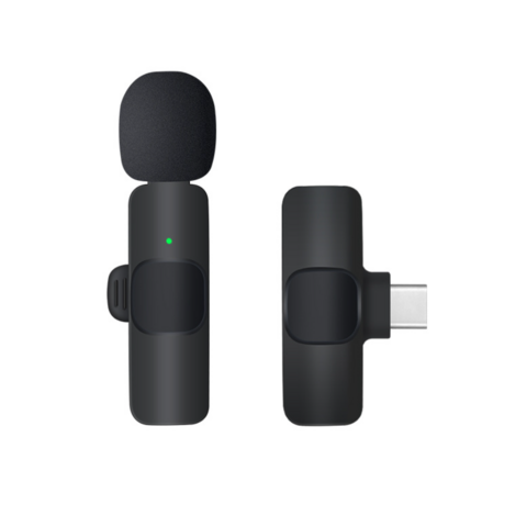 Micrófono Lavalier Inalámbrico para Streaming Móvil, Micrófono para Grabación de Video en Exteriores con Cancelación de Ruido