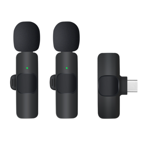 Micrófono Lavalier Inalámbrico para Streaming Móvil, Micrófono para Grabación de Video en Exteriores con Cancelación de Ruido