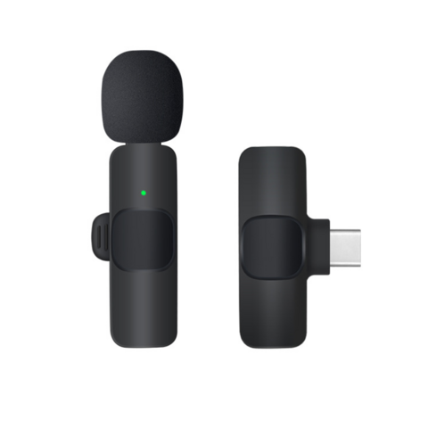 Micrófono Lavalier Inalámbrico para Streaming Móvil, Micrófono para Grabación de Video en Exteriores con Cancelación de Ruido