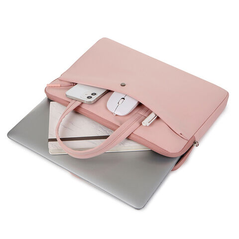 Sac fourre-tout pour ordinateur portable 15,6 pouces pour femmes d'affaires, sac à dos rose pour documents