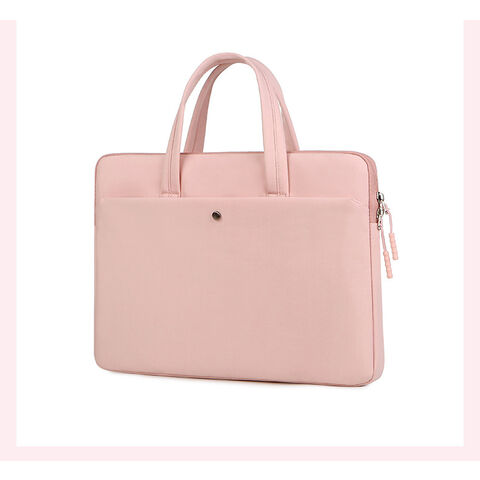Sac fourre-tout pour ordinateur portable 15,6 pouces pour femmes d'affaires, sac à dos rose pour documents