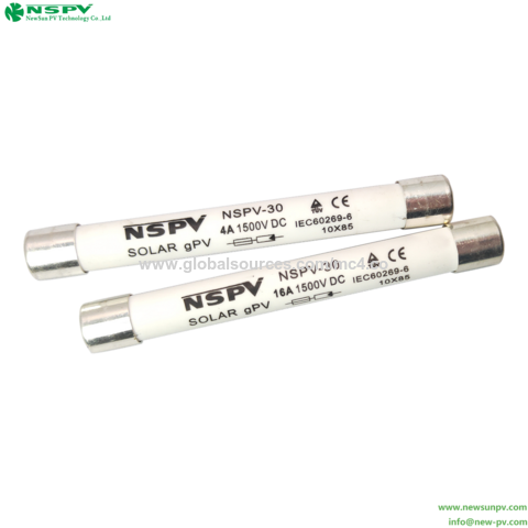 Fusible Solar 10x85mm 2-30A de Alto Rendimiento gPV