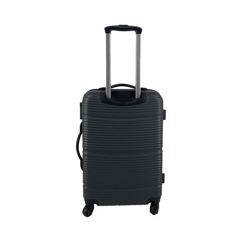 Customized contrack color white dark grey 26inch trunk luggage 4 wheels suitcase ABS luggage with cheap price