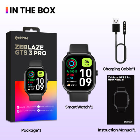 Zeblaze GTS 3 Pro 1.97'' AMOLED Siempre en Pantalla Smartwatch Llamada de Voz Bluetooth Relojes Inteligentes de Moda