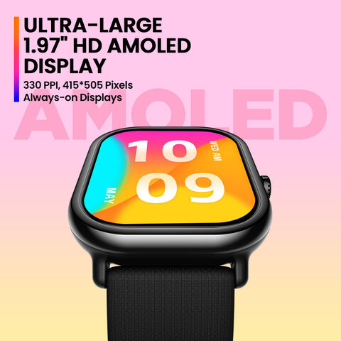Zeblaze GTS 3 Pro 1.97'' AMOLED Siempre en Pantalla Smartwatch Llamada de Voz Bluetooth Relojes Inteligentes de Moda