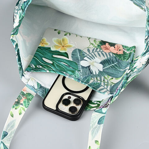 WOO Anpassbare Tragetasche aus Canvas in Unifarben, individuelle Größe - Canvas-Tragetasche nach Maß, Canvas-Umhängetasche, schlichte Canvas-Tasche zum selbst Gestalten