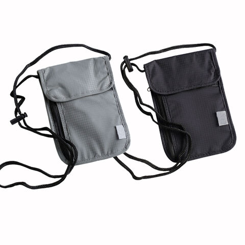 Bolsa de ombro com proteção contra radiação eletromagnética para celular, bolsa de pescoço anti-roubo, bolsa de peito, bolsa para guardar documentos de identificação