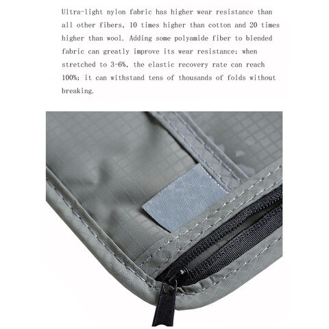 Bolsa de ombro com proteção contra radiação eletromagnética para celular, bolsa de pescoço anti-roubo, bolsa de peito, bolsa para guardar documentos de identificação