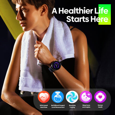 Nuevo Smartwatch Zeblaze Btalk 2 Lite 2024 con Llamadas de Voz, Pantalla HD Grande de 1.39'', Seguimiento de Salud y Fitness para Mujer