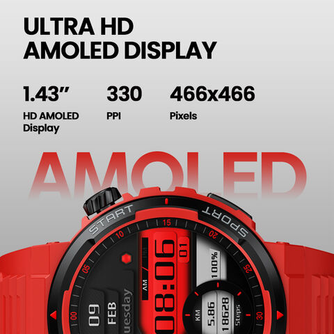 Nuevo Zeblaze Ares 3 Plus con Pantalla AMOLED HD de 1.43'' Siempre Encendida, Smartwatch con Llamadas de Voz, Más de 100 Modos Deportivos, Pulsera Inteligente