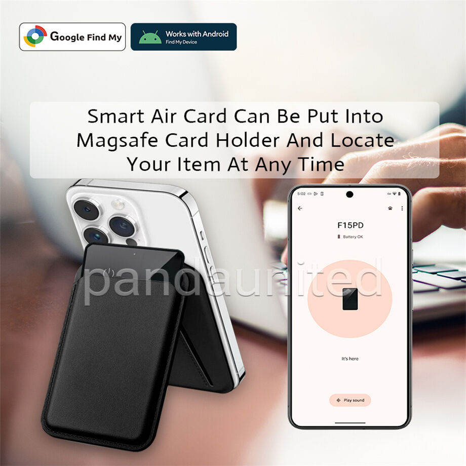 Ultra-thin Android Find My Mini Air Card Wireless Charging Portable ...