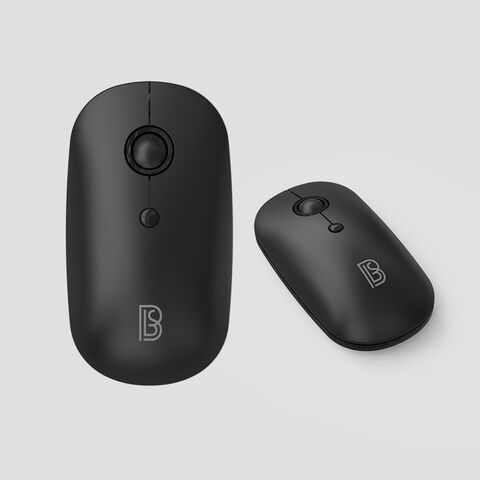 Souris optique sans fil rechargeable double mode 2.4G et Bluetooth pour ordinateur portable de bureau