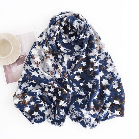 Cachecol de inverno estampado para mulheres, elegante xale quente de caxemira para proteção do pescoço contra o frio