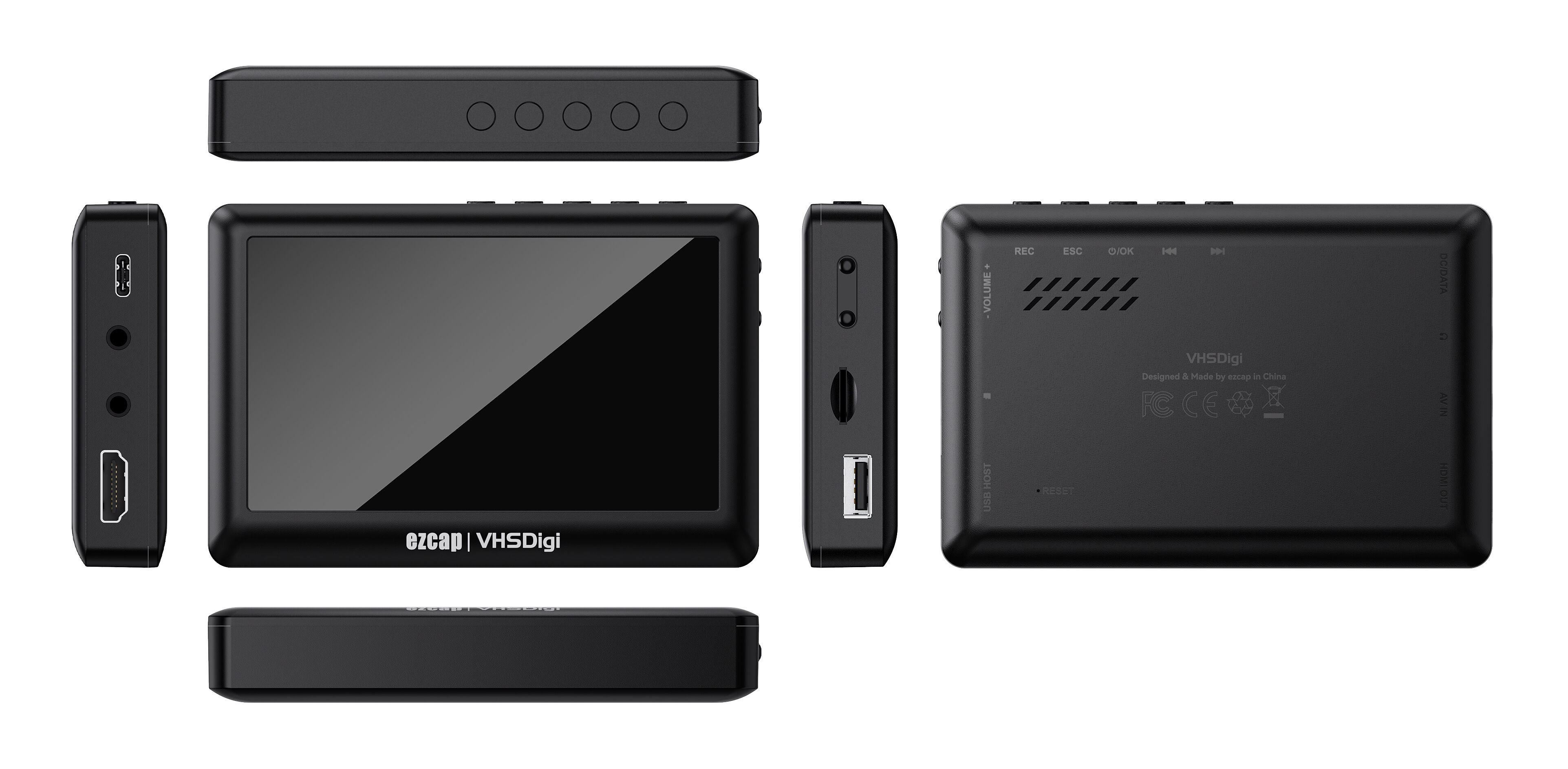 Av Video Capture Box Video Player Record Video From Vhs Hi8 Camcorder ...