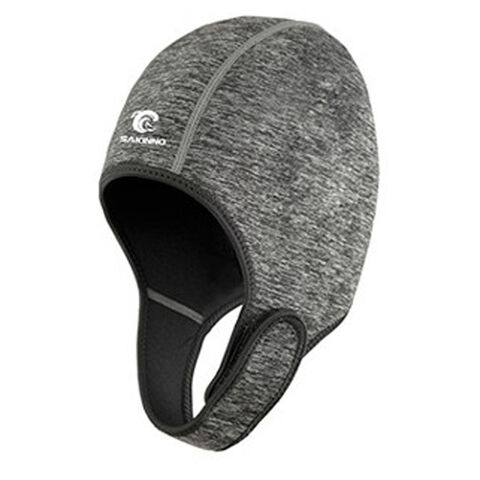 Cagoule de plongée grise 2MM pour adultes, protection thermique contre le chaud et le froid, visière solaire, protection solaire, séchage rapide, bonnet de plongée pour surf et snorkeling