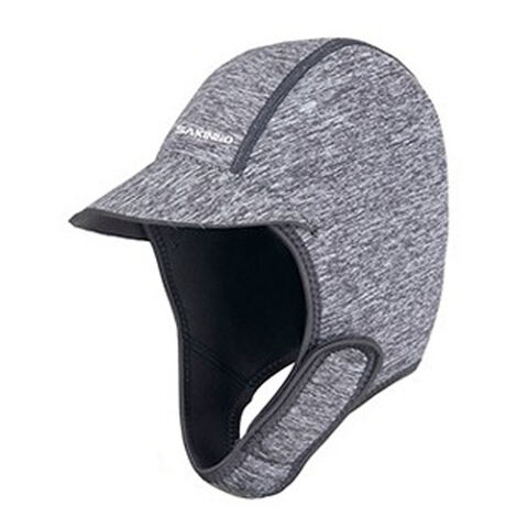 Cagoule de plongée grise 2MM pour adultes, protection thermique contre le chaud et le froid, visière solaire, protection solaire, séchage rapide, bonnet de plongée pour surf et snorkeling