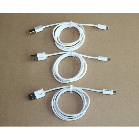 Kabel USB-C untuk Ponsel Tipe-C Pengisian dan Sinkronisasi Kabel USB Pengisian Cepat 2A Kabel USB-C Tebal 3mm Harga Bagus Pesanan OEM Selamat Datang