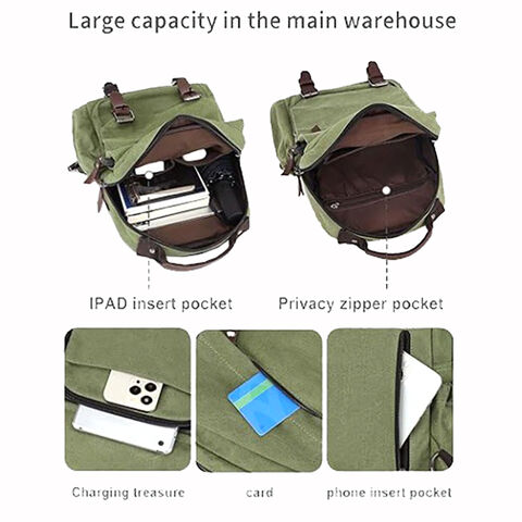 Bolsa Mensageiro Masculina, Pequena Mochila Transversal, Bolsa de Ombro para Homens e Mulheres, Bolsa Transversal de Lona
