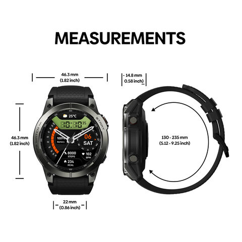 Zeblaze Stratos 3 Pro Smartwatch con GPS y Llamadas Bluetooth, Pantalla AMOLED Siempre Activa, Seguimiento de Rutas y Monitoreo de Fitness - Relojes Inteligentes Deportivos