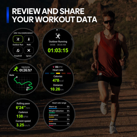 Zeblaze Stratos 3 Pro Smartwatch con GPS y Llamadas Bluetooth, Pantalla AMOLED Siempre Activa, Seguimiento de Rutas y Monitoreo de Fitness - Relojes Inteligentes Deportivos