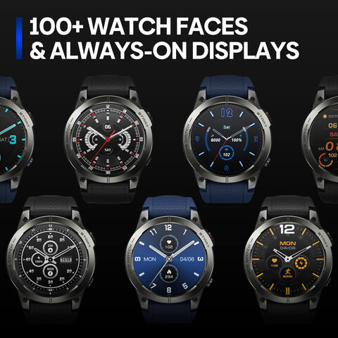 Zeblaze Stratos 3 Pro Smartwatch con GPS y Llamadas Bluetooth, Pantalla AMOLED Siempre Activa, Seguimiento de Rutas y Monitoreo de Fitness - Relojes Inteligentes Deportivos