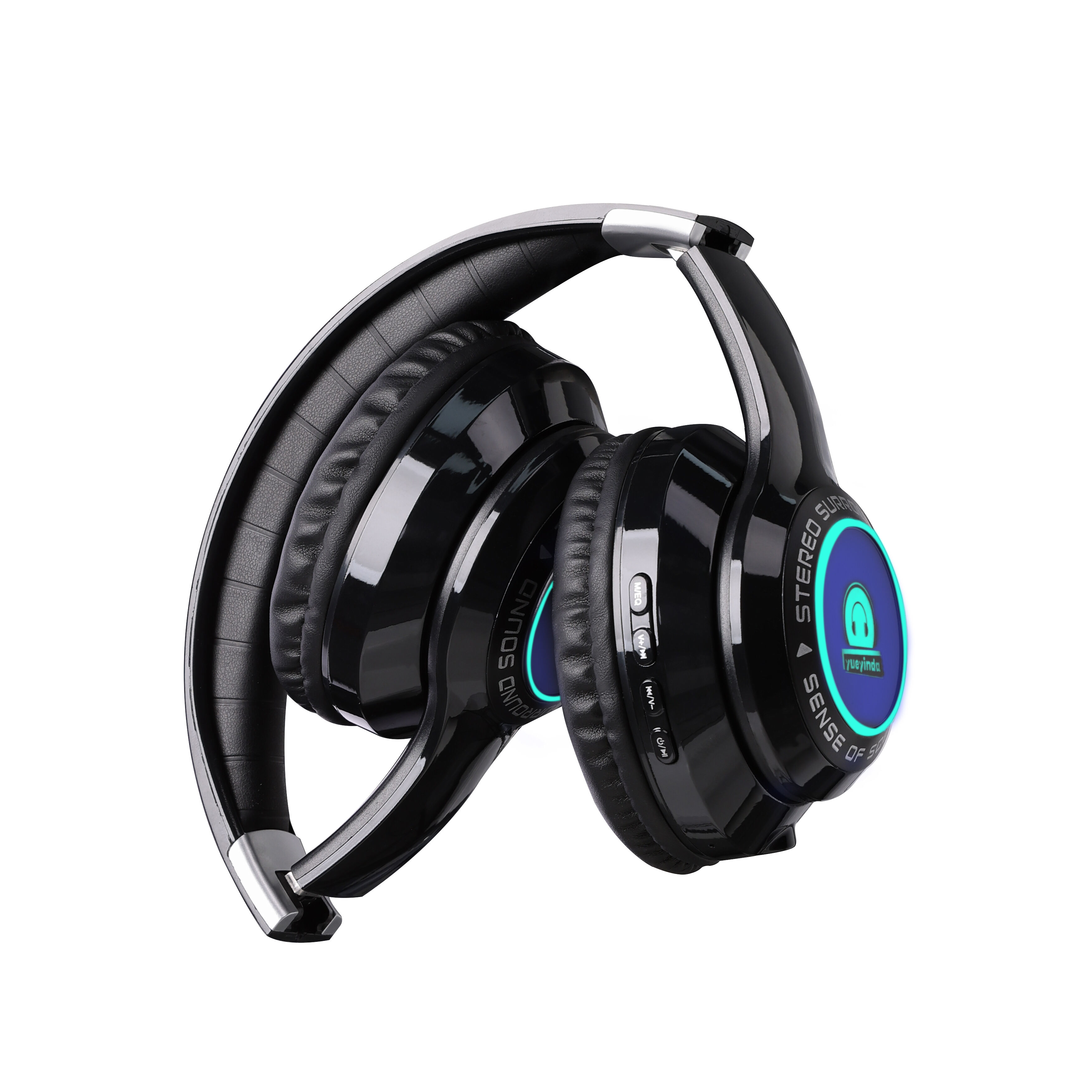 Factory Wholesale Price Folding Headphones Game Rgb Led Light Wireless